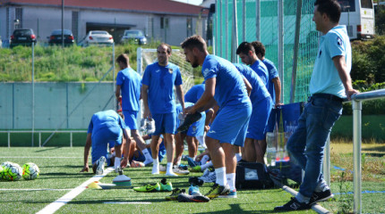 Primer entrenamiento del Pontevedra 2015/2016