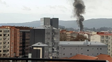 Incendio nun edificio da rúa Alfonso X o Sabio