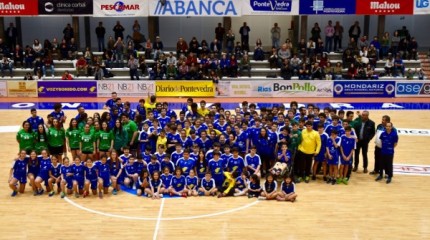 Presentación de los equipos de la base del Teucro y partido frente Alarcos Ciudad Real