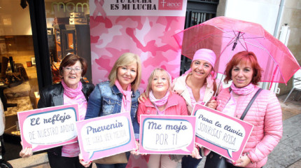Pontevedra se viste de rosa contra el cáncer de mama