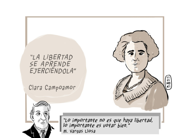 Diferencias entre Clara Campoamor e Vargas Llosa