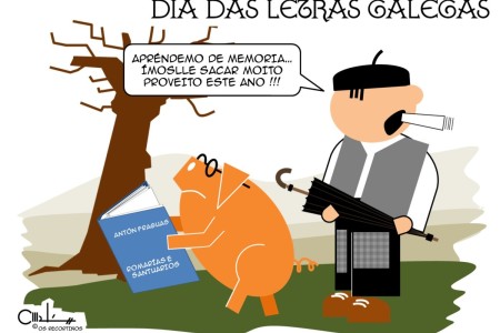 Os Recortiños: Día das Letras Galegas lendo a Antón Fraguas