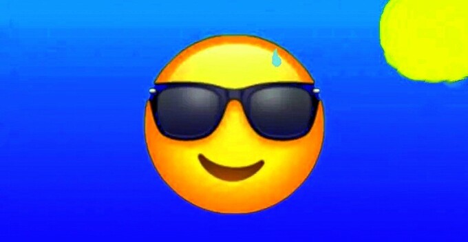 Emoji whatsappero en la ola de calor
