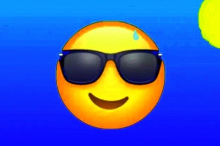 Emoji whatsappero en la ola de calor