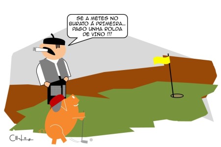 Os Recortiños: Xogando ao golf